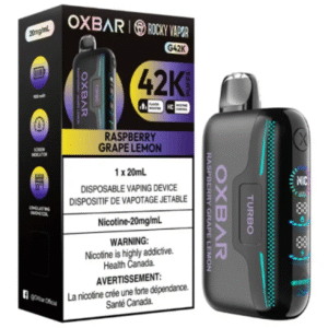 Oxbar 42k puffs 20mg/nic Raspberry Grape Lemon