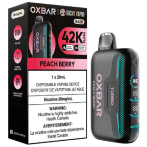Oxbar 42k puffs 20mg/nic Peach Berry