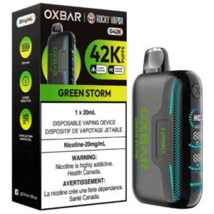 Oxbar 42k puffs 20mg/nic Green Storm