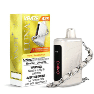 Kraze Luna 42k puffs 20mg/nic Banana Iced