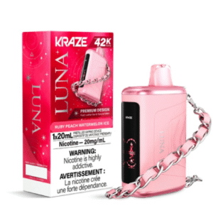 Kraze Luna 42k puffs 20mg/nic Peach Watermelon Iced
