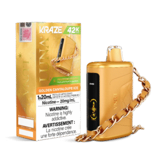 Kraze Luna 42k puffs 20mg/nic Golden Cantaloupe Ice